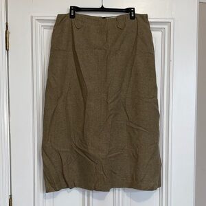 Vintage Christopher & Banks Tan A-Line Skirt